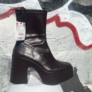 Zara platform boots